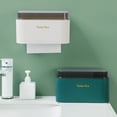 thumbnail image 4 of Dispensador de pañuelos de pared de gran capacidad, resistente al agua y sellado: caja de pañuelos de esquinas redondeadas de color verde, 4 of 8