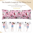thumbnail image 5 of Hello Kitty Anime Body Pillow Cover Ultra Soft Microfiber Pillowcases with Hidden Zipper Closure 20x54inch, 5 of 5