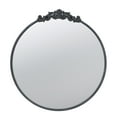 thumbnail image 5 of Gzxs 30 Inch Vintage Mirror Round Bathroom Vanity Mirror Decorative Mirrors for Living Room Wall Mirror for Bedroom Entryway (Brown), 5 of 7