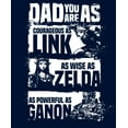 thumbnail image 2 of Men's Nintendo Zelda Dad You are Courageous Wise Powerful  Sweatshirt Navy Blue 2X Large, 2 of 4