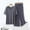 Gray A4, variant on Hrsba Pajama Set for Women 2 Piece Short Sleeve V Neck Top with Wide Leg Pants Solid Color