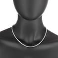 thumbnail image 3 of 3.7mm Solid .925 Sterling Silver Square Box Chain Necklace, 24 inches, 3 of 7