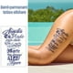 thumbnail image 5 of Juego Pegatinas Tatuaje Jugo Hierbas Al 8 Uds. para Pierna Espalda Muslo Brazo, 5 of 9