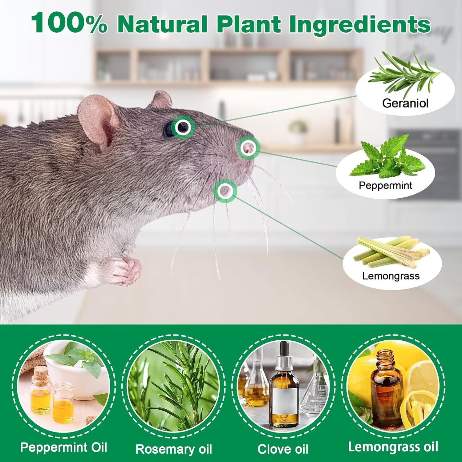 Vamoo 20 Pack RodentRepellent - MiceRepellent Indoor/Outdoor - Moth Balls for Rodents, MouseRepellent Peppermint, Keep Mice Away, Peppermint to Repel Mice and Rats, RatRepellent for House