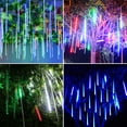 thumbnail image 4 of RisingPro LED Meteor Shower Rain Lights Waterproof Xmas Decoration Light Falling String Lights for Wedding Party Christmas Lights Connectable, 4 of 5
