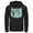 Black, variant on Men's Pokemon Bulbasaur Wink Face Pull Over Hoodie Charcoal Heather Large