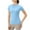 Light Blue, variant on XuJwPNcy Workout Tops for Women Basic T Shirts Round Neck Short Sleeve shirts Cute Summer Slim tees