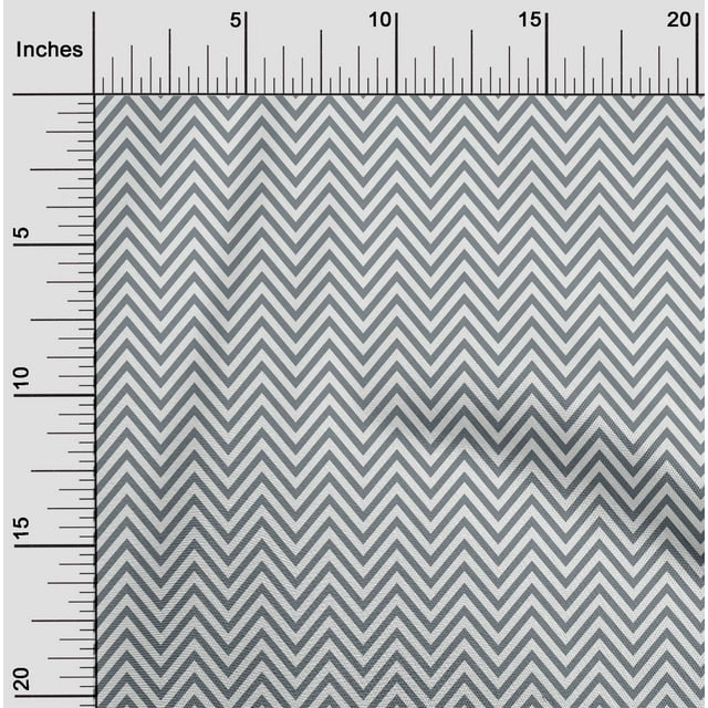 oneOone Tissu en Coton Flex Chevron Imprimé Géométrique au Mètre 40 Pouces de Large