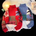 thumbnail image 2 of Suéter de árbol de Navidad Retro americano para hombres y mujeres, abrigo de suéter acolchado de terciopelo, moda urbana Y2K, cuello alto suelto, nuevo, 2 of 4