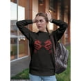 thumbnail image 2 of Two Red Dragons Sweatshirt Women -GoatDeals Designs, Female 5X-Large, 2 of 4
