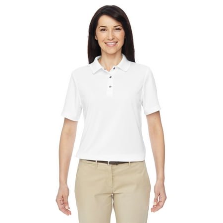Harriton Polo Performance à Boutons-Pression pour Femmes