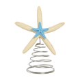 thumbnail image 2 of Event & Party Supplies,Natural Christmas Tree Topper 8.7'' Beach Christmas Tree Topper Decoration Rustic Large Treetop Ornaments For Xmas Holiday Indoor Decor(Blue Chic Style), 2 of 9