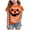 Orange, variant on Futezty Halloween Shirt for Toddler Boy Girl Tie Dye Short Sleeve Tshirt Pumpkin Face Graphic Clothes Tee Tops Halloween Shirts for Kids 12M-13T