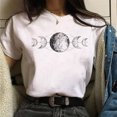thumbnail image 2 of Blusa de verano de manga corta con cuello redondo y estampado Vintage Monn para mujer OAVQHLG3B Store lin121212, 2 of 5