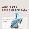 thumbnail image 3 of Light-Up Electric Wiggle Car with Pedal, 2-in-1 Swing Car, 2 motor Ride-On Toy, Anti-Rollover, Flashing Wheels for Ages 3 and Up, 3 of 8