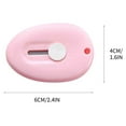 thumbnail image 2 of LuxeLiving Mini Portable Utility Knife, 6x4cm Plastic for Opening Couriers Paper, Keychain Design Safe Easy to Carry, Student Office Tool, 2 of 2