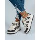 thumbnail image 2 of Women Letter Patch Decor Lace Up Casual Shoes, Sporty Skate Shoes For Outdoor, 2 of 4