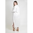 thumbnail image 3 of Vestido camisero bolsillo lentejuela Roman Fashion /Tallas Extras, 3838 (Blanco) blanco 42, 3 of 7
