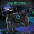 thumbnail image 3 of Manette de Jeu Sans Fil BT Manette de Jeu avec Gyroscope à 6 Axes Double Moteur Vibration Compatible avec Switch/Switch Lite Rouge&Bleu, 3 of 6