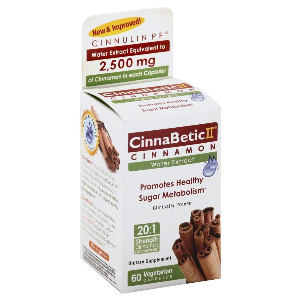 Hero Nutritional Products CinnaBetic II, Cinnamon Water Extract, 60