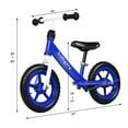 thumbnail image 2 of Gymax 12'' Balance Bike Kids No-Pedal Learn To Ride Pre Bike w/ Adjustable Seat Blue, 2 of 10