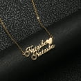 thumbnail image 3 of Name Custom Necklace 18K Gold Plated 2 Name Necklace Personalized with Heart Customized Pendant Necklace Women Jewelry Gift, 3 of 5