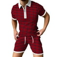 thumbnail image 2 of Ketyyh-chn99 Men's Tracksuits 2 Piece Running Sports Suit with Pockets Red,2XL, 2 of 5