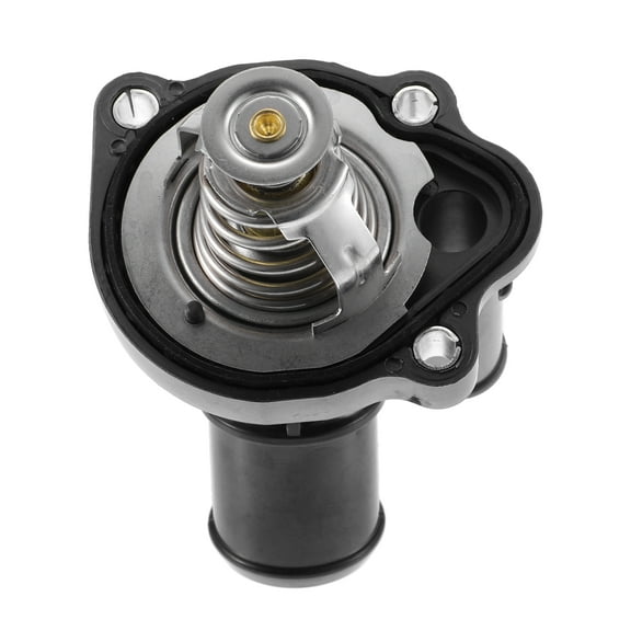 Unique Bargains Engine Coolant Thermostat Housing Assembly for Ford Transit Connect 3M4Z8575B Plastic Metal Black