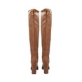 thumbnail image 4 of Bota Extra Larga Para Mujer De Lycra Piel Slim Color Café Platonia MAZAMITLA-02-CAFÉ, 4 of 5