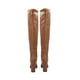 thumbnail image 4 of Bota Extra Larga Para Mujer De Lycra Piel Slim Color Café Platonia MAZAMITLA-02-CAFÉ, 4 of 5