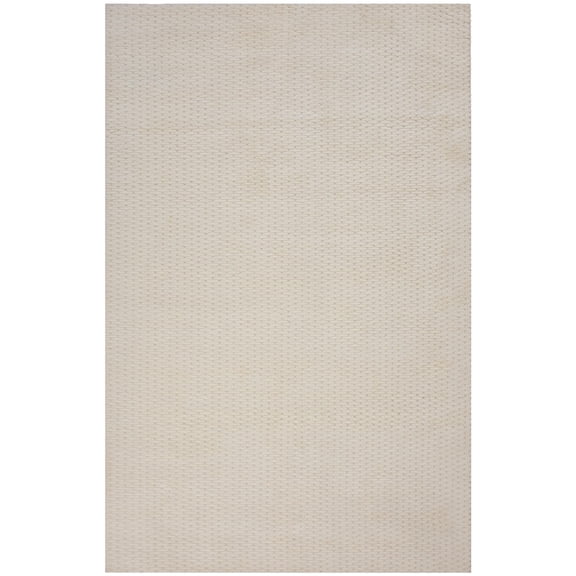 Woven Trends Leonidas Area Rug CLD707 Transitional Style, Solid Pattern, Pet & Family Friendly, Living Room, Dining Room, Office, Low Pile Hand Made Wool Area Rug in Ivory - 9' x 12'