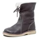 thumbnail image 4 of 2024 Botas de nieve para Mujer, Botas de invierno ligeras con cordones, zapatos de piel para Mujer, nuevas Botas elásticas altas, Botas de cuero PU para Mujer, 4 of 5