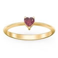 thumbnail image 2 of Heart Birthstone Ring - Ruby (July), 2 of 6