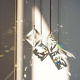 thumbnail image 4 of 2PCS 50mm Clear Crystal Sun Catcher Prisms, Hanging Suncatchers with Glass Prism, Rainbow Maker for Windows, Balcony, Kitchen, Garden Decoration, 4 of 14
