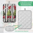 thumbnail image 6 of Yayeee Pot Holders Kitchen Heat Resistant with Pocket 7"x9.8" Cotton Oven Cooking Hot Pads, Black Striped Trees, 6 of 7