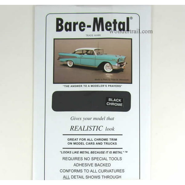 Black Chrome Aluminum Foil Thin Sheet (1) BareMetal Foil