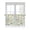 Orange,Lake Blue,Grass Green, variant on Tier Curtains 45 Inches Long, Colorful Leaf Window Treatment Curtain Drapes, Spring Vintage Botanical Summer Window Half Privacy Curtains for Bedroom Bathroom, 42"x45", 2 Panels