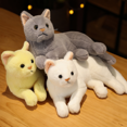 thumbnail image 2 of 32cm4 Kinds 31CM Simulate Cat Plush Toy Stuffed Lifelike Doll Pillow Animal Pet Kitten Toys For Children Home Decor Baby Gift heqiyong LED, 2 of 2