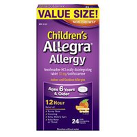 Allegra Childrens Allergy 12 hr Orally Disintegrating Tablets, Orange Cream, 24 ea