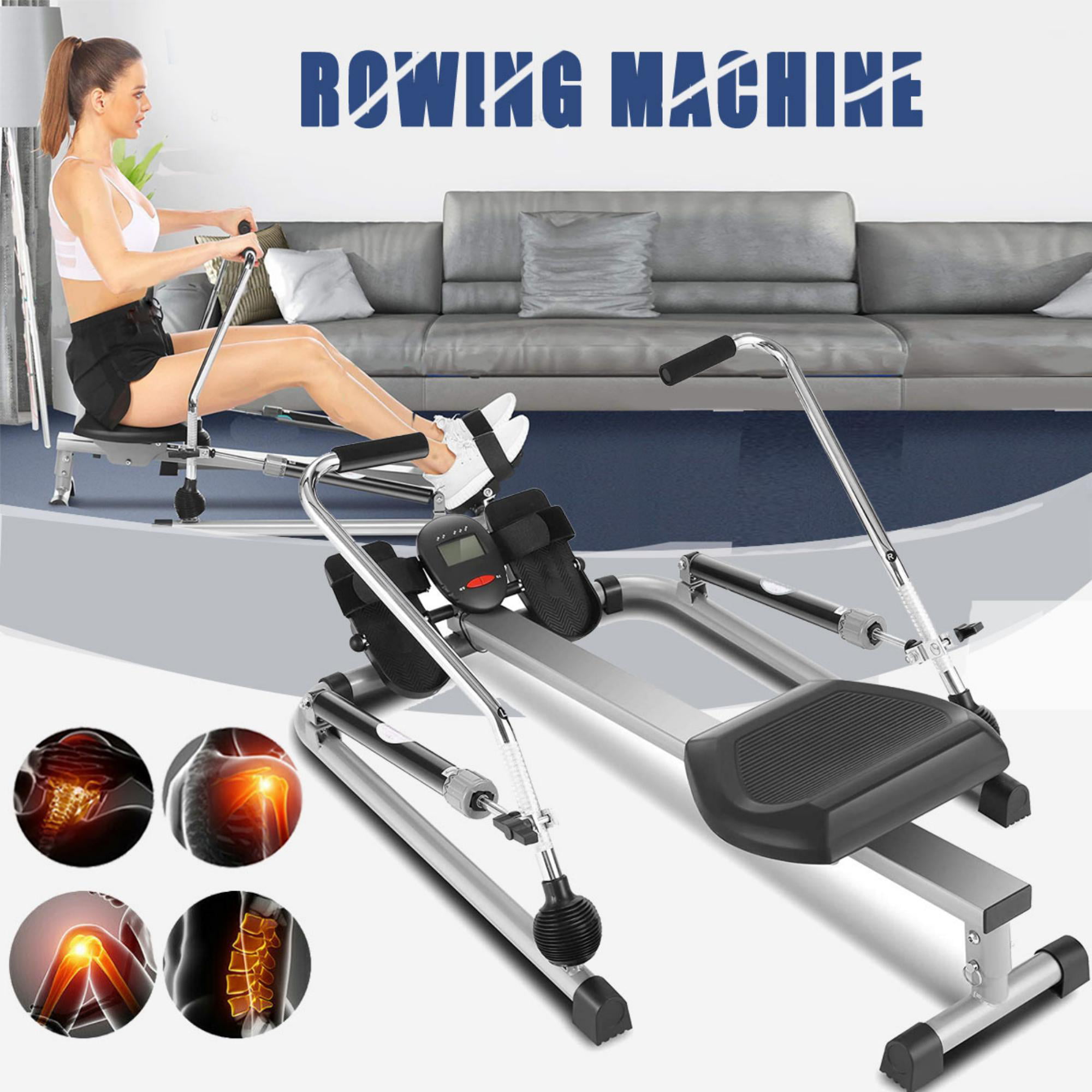 Advanced Driving Belt System 8-Level Adjustable Resistance Transport Wheels Magnetic Resistance Rowing Machine with Foldable Design Takefuns Indoor home rowing machine//Rower