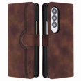 thumbnail image 1 of Jiahe Cover for Samsung Galaxy Z Fold 3, Wallet Case with Credit Card Holder,Shockproof Magnetic Anti-Scratch Premium Leather Cover with Card Slots Kickstand Cover Case, brown, 1 of 5