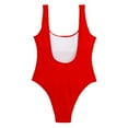 thumbnail image 2 of BKQCNKM One Piece Swimsuit Women, Full Coverage Swimsuits for Women, Padded Swimsuits for Women, Ribbed Swimsuits, Slimming Swimsuits for Women, Red L, 2 of 5