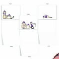 thumbnail image 3 of 10 All Occasion Blank Note Cards Assorted (4 x 5.12 Inch) - PURPLE PURRS M3966, 3 of 6