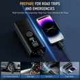 thumbnail image 4 of Tire Inflator Portable Air Compressor, 150PSI & 20000mAh Portable Air Pump for Car Tires, 2X Faster Inflation Bike Tire Pump with Tire Pressure Gauge, Auto Shut-off, Quick Charger | Motorcycle & Ball, 4 of 12