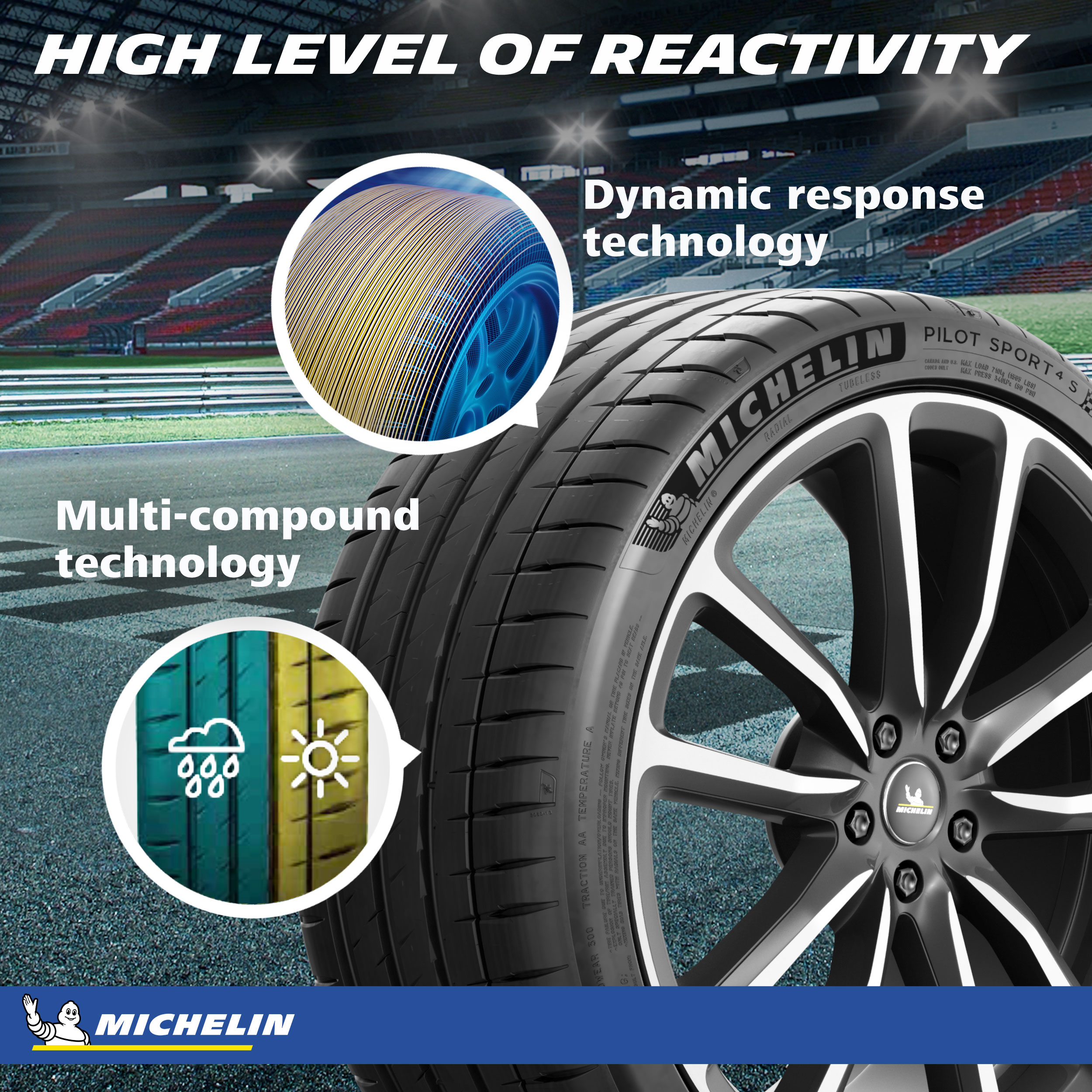 Michelin Pilot Sport 4S Performance 255/35ZR18 (94Y) XL Passenger Tire - image 4 of 5