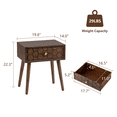 thumbnail image 5 of FOROUTIA Nightstands for Bedroom with Drawer,Mid Century Modern End Tables for Living Room, 5 of 6