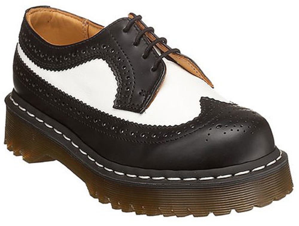 Dr.Martens 3989 5-Eyelet Black Mens Brogue Oxford Shoes Smooth Leather
