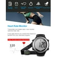 thumbnail image 3 of Heart Rate Monitor Watch with Chest Strap, Exercise Heart Rate Monitor, Sports Watch with HRM, Waterproof, Stopwatch, Hourly Chime T007, 3 of 9