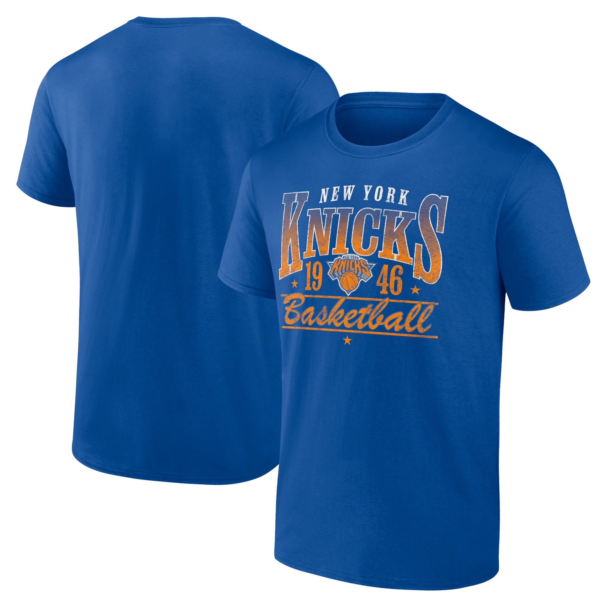 Men's Blue New York Knicks Give And Go Play T-Shirt