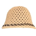thumbnail image 1 of Sombrero de pescador plegable con circunferencia de 58-60cm, sombrilla femenina, sombrero protector solar, sombrero para el sol hueco de color simple, 1 of 5